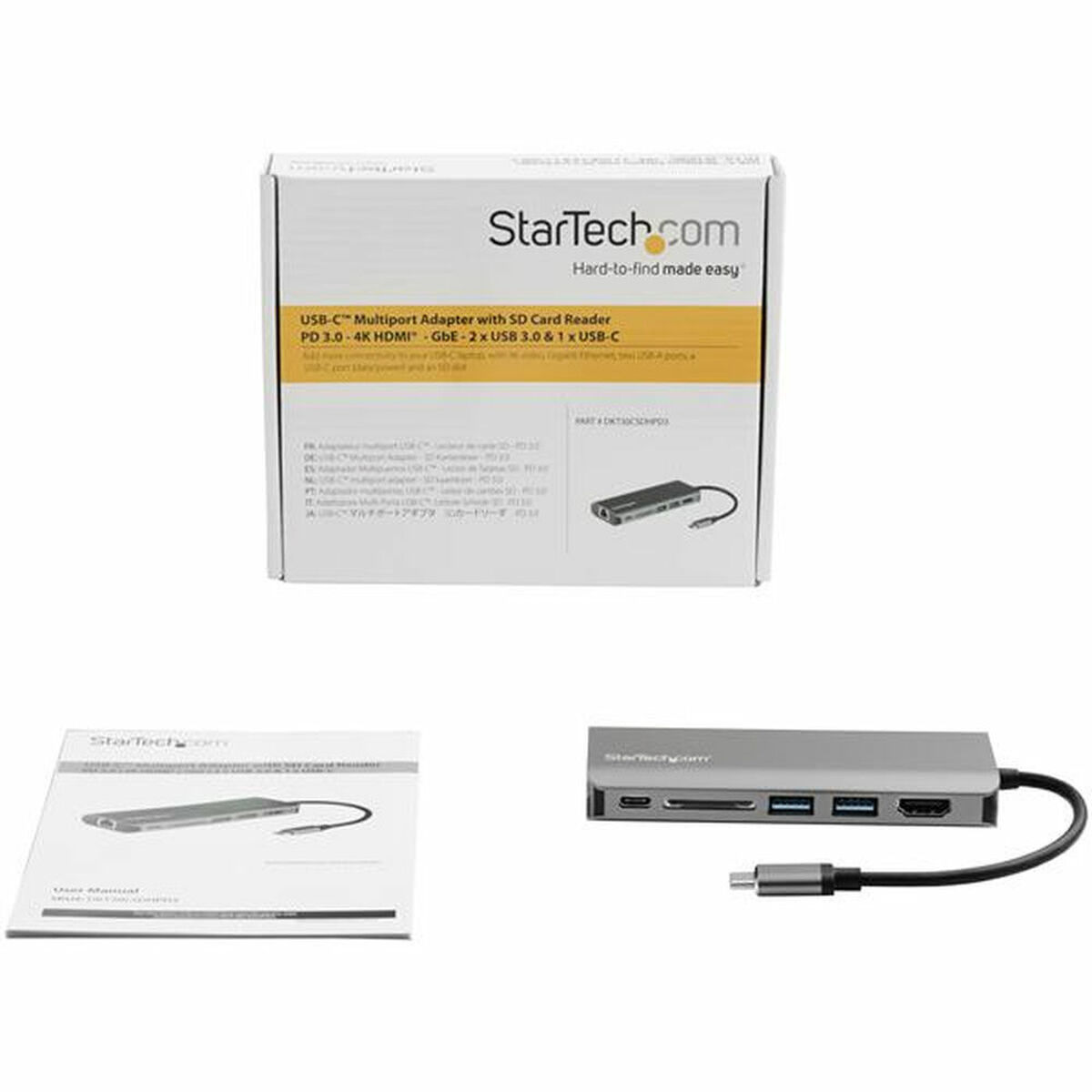 Dockstation Startech DKT30CSDHPD3         4K Ultra HD Grå